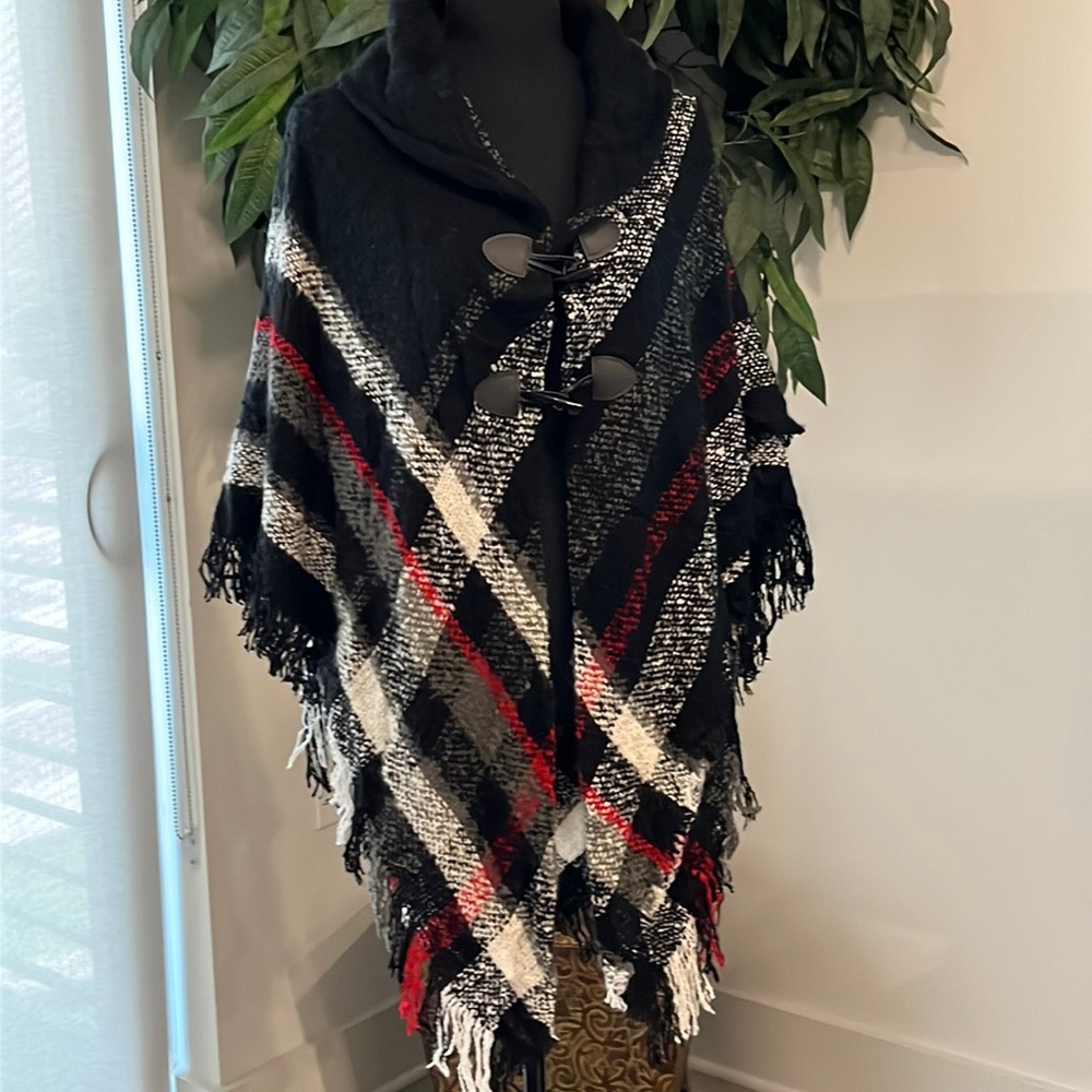Plaid Toggie Shawl